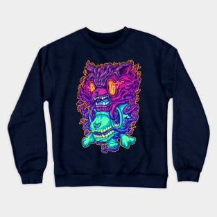 Ghost Cat Crewneck Sweatshirt